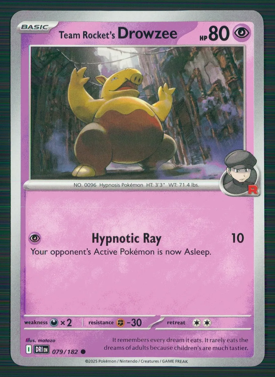 Team Rocket's Drowzee Destined Rivals #79