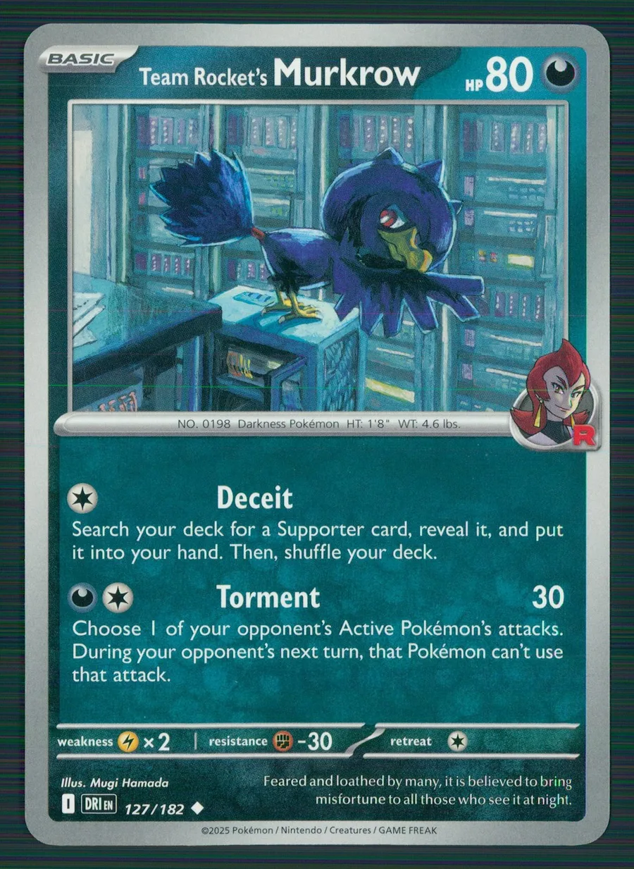 Team Rocket's Murkrow Destined Rivals #127