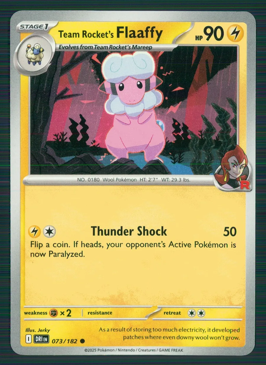 Team Rocket's Flaaffy Destined Rivals #73