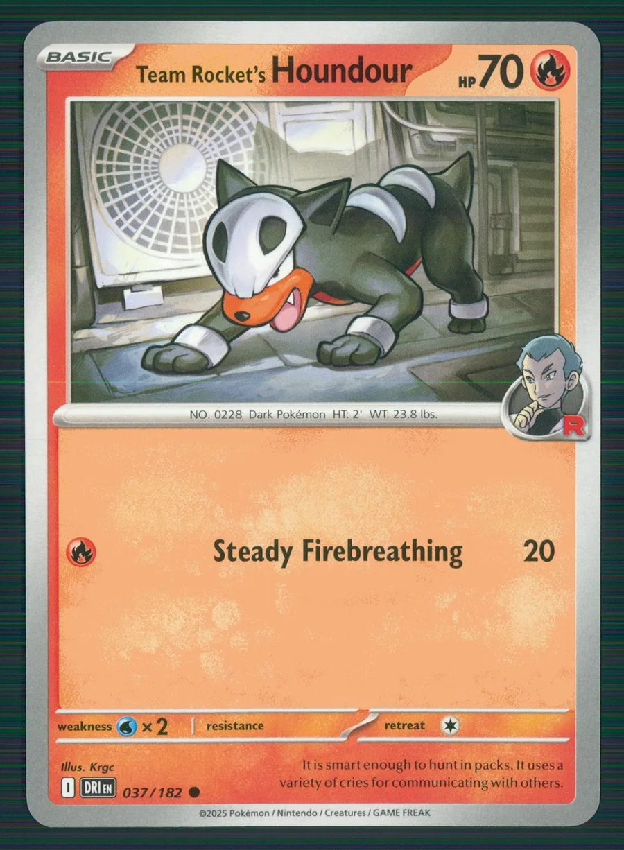 Team Rocket's Houndour Destined Rivals #37