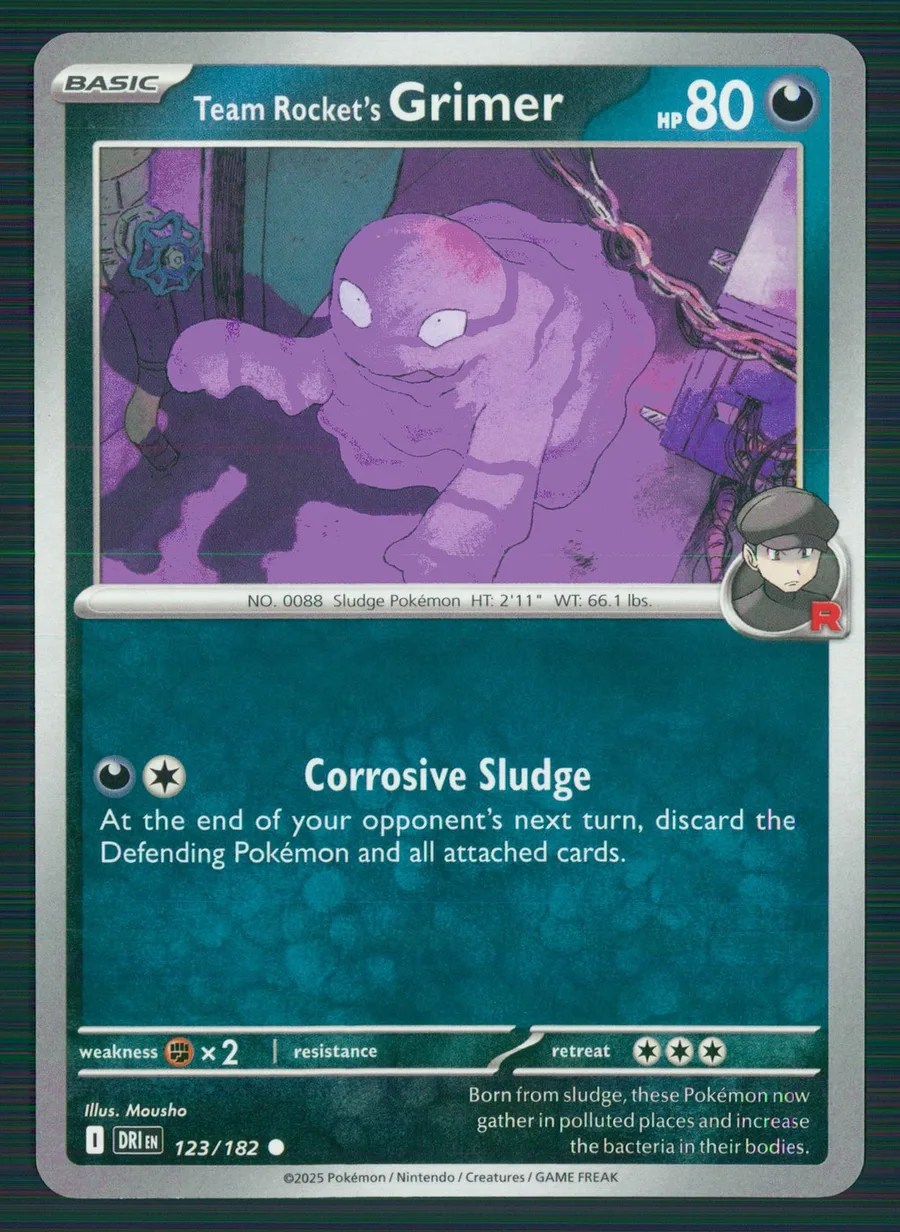 Team Rocket's Grimer Destined Rivals #123