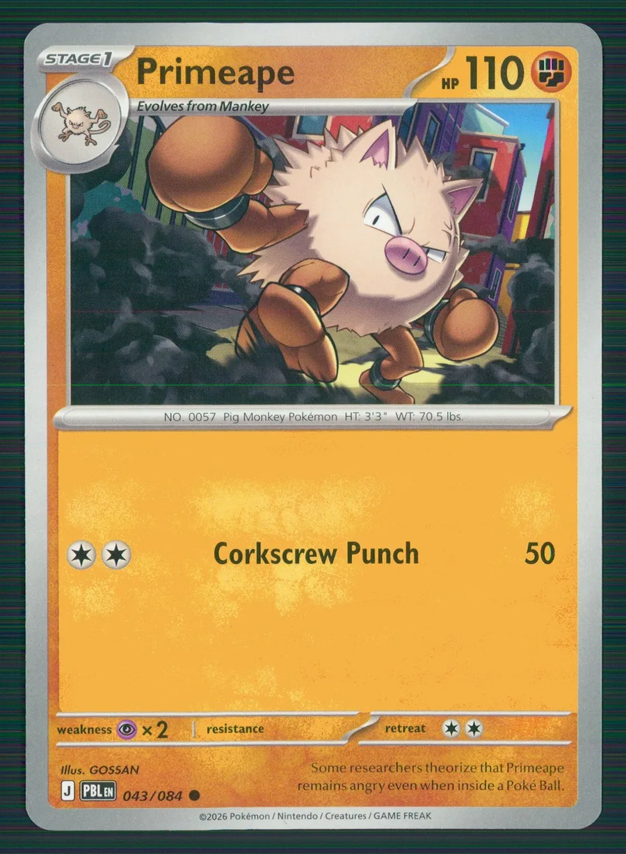Primeape Pitch Black #43