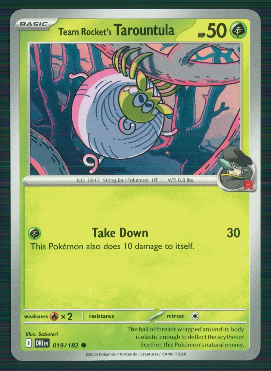 Team Rocket's Tarountula Destined Rivals #19