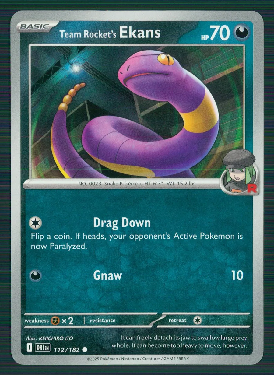 Team Rocket's Ekans Destined Rivals #112