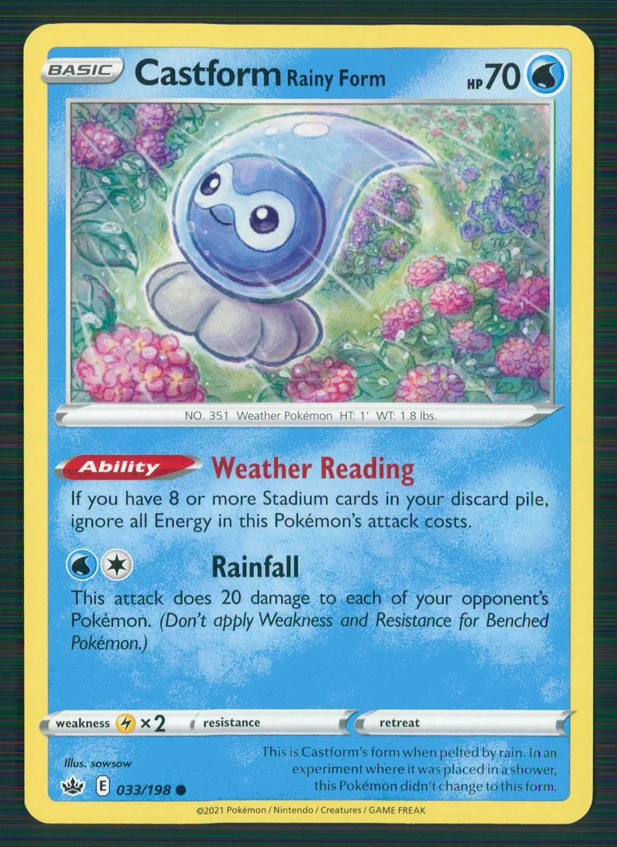 Castform Rainy Form Chilling Reign #33