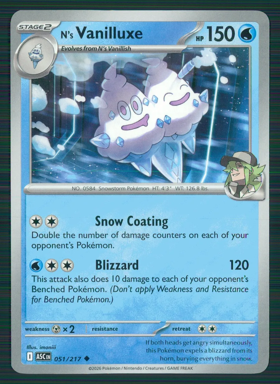 N's Vanilluxe Ascended Heroes #51