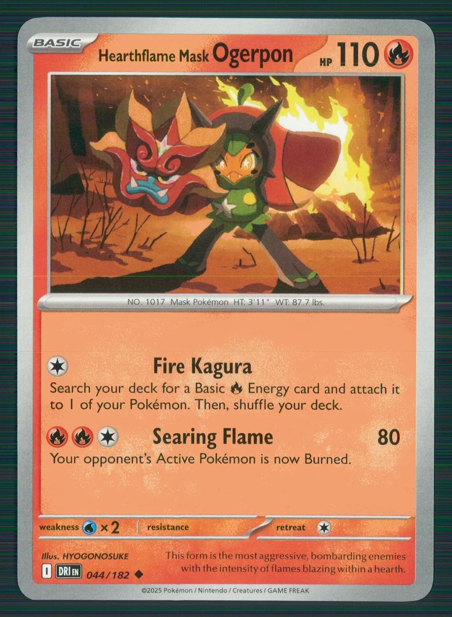 Hearthflame Mask Ogerpon Destined Rivals #44