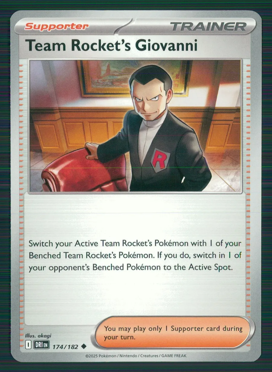 Team Rocket's Giovanni Destined Rivals #174