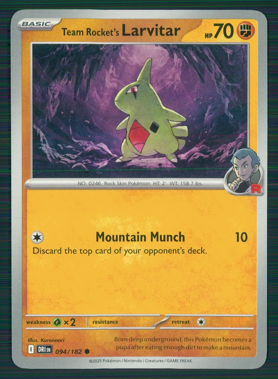 Team Rocket's Larvitar Destined Rivals #94