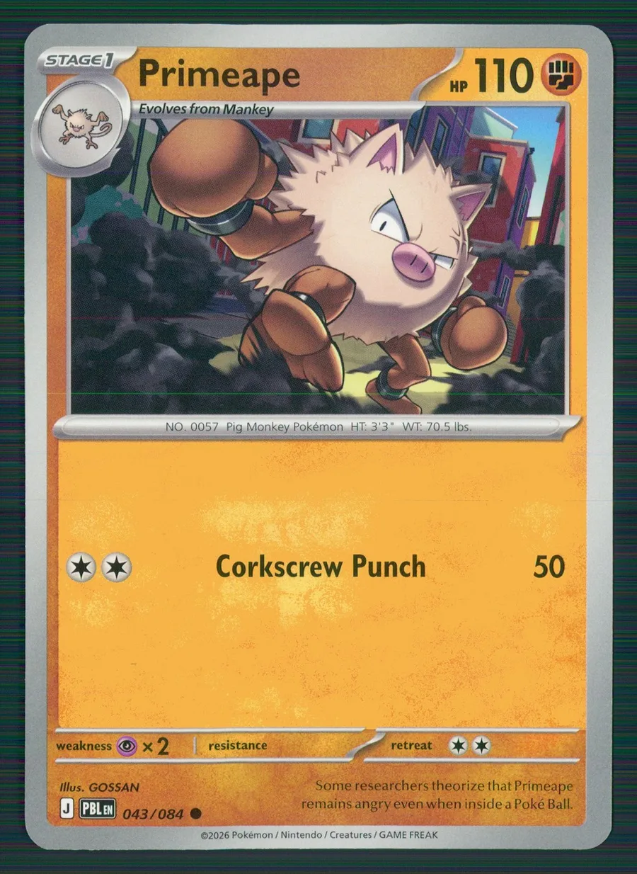 Primeape Pitch Black #43