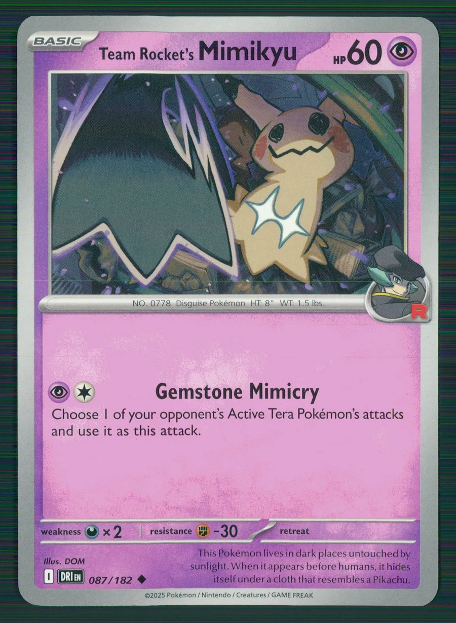 Team Rocket's Mimikyu Destined Rivals #87