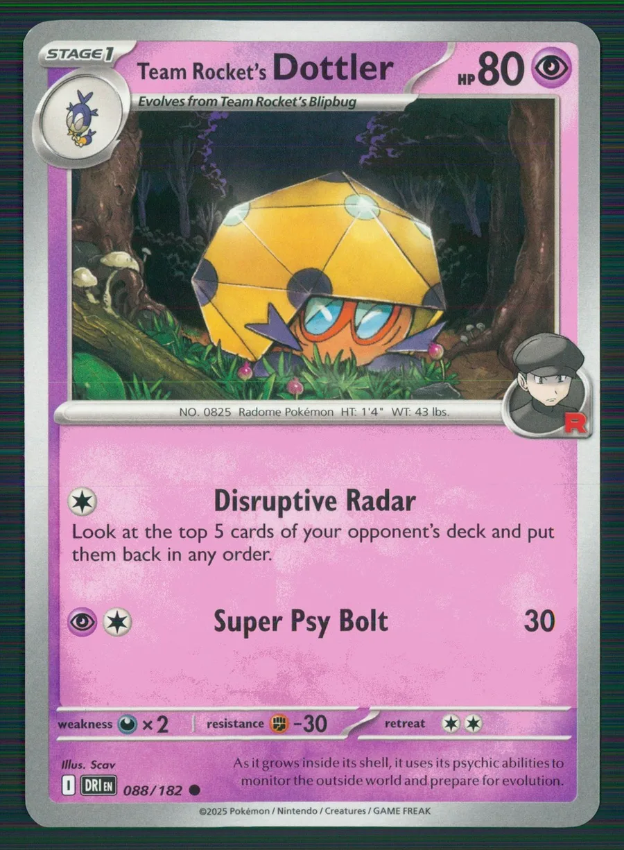 Team Rocket's Dottler Destined Rivals #88