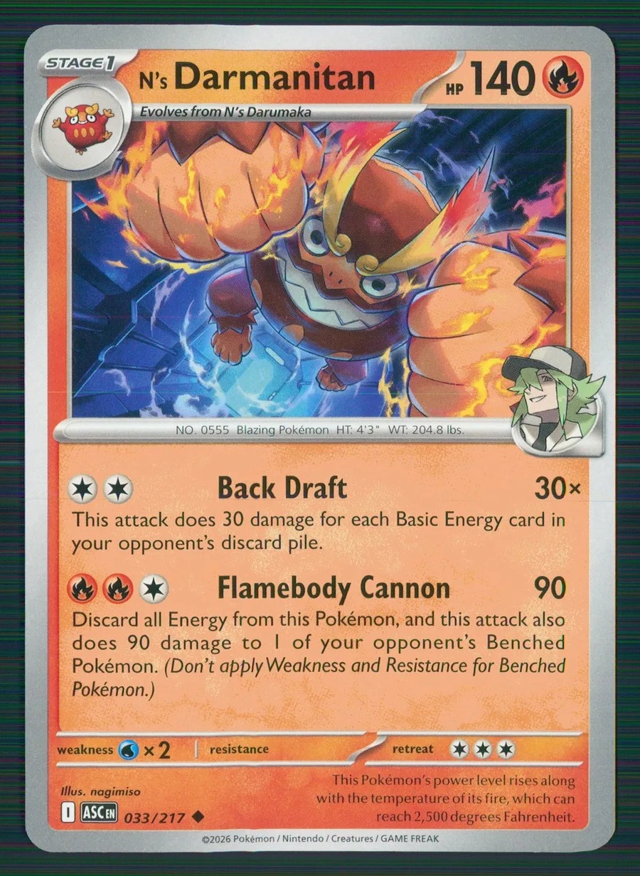 N's Darmanitan Ascended Heroes #33