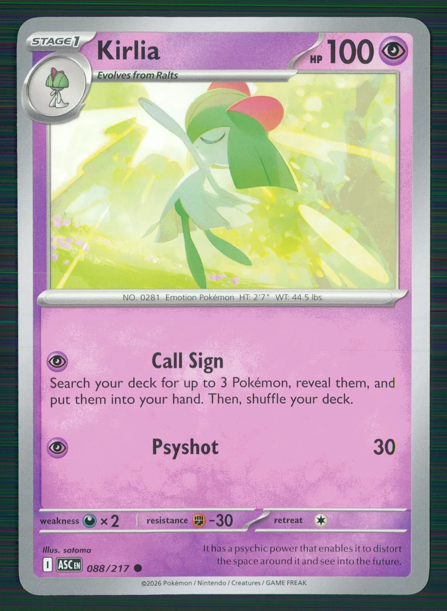 Kirlia Ascended Heroes #88