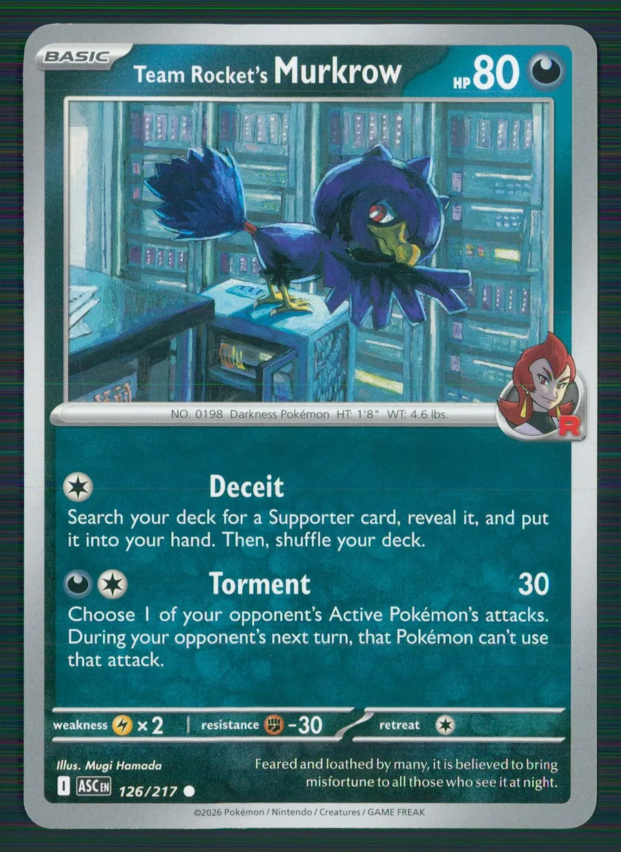 Team Rocket's Murkrow Ascended Heroes #126