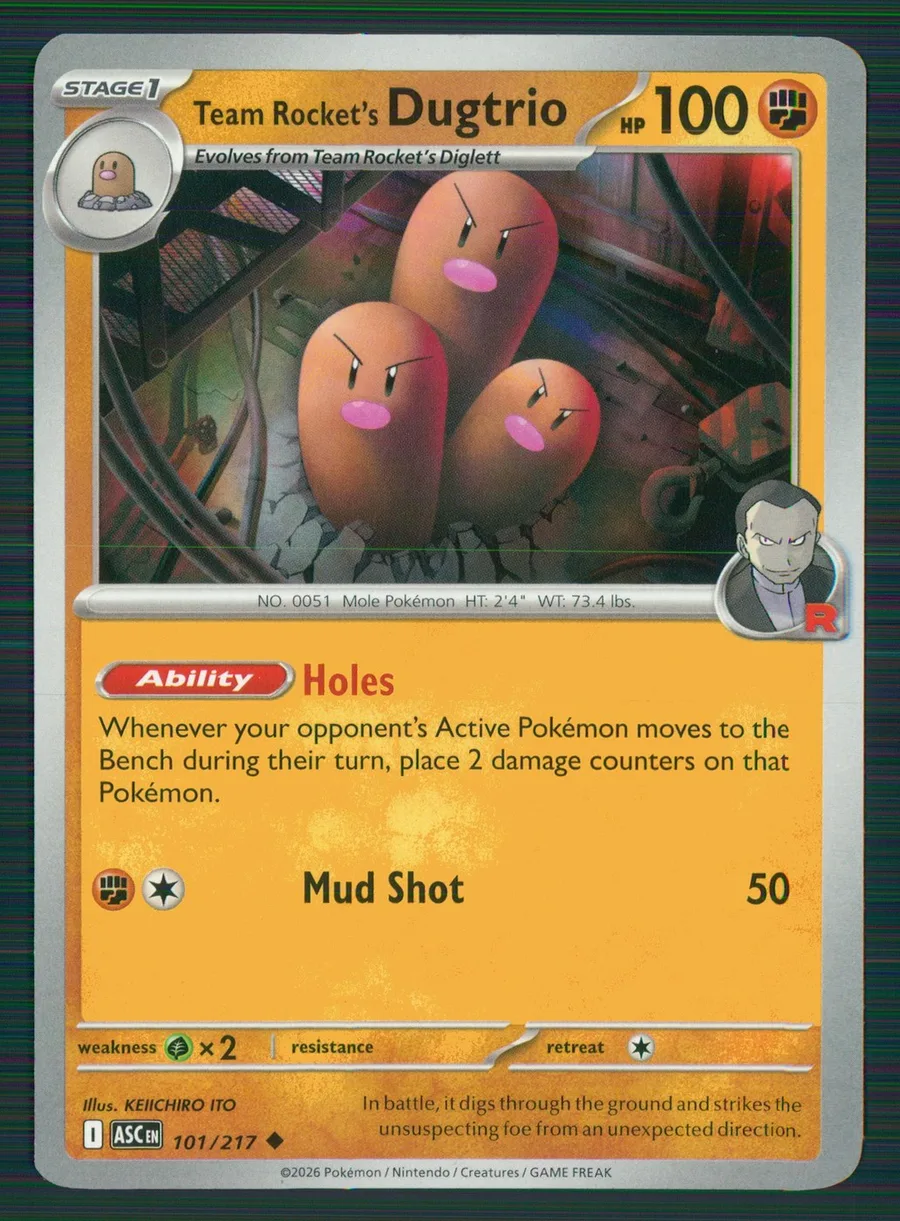 Team Rocket's Dugtrio Ascended Heroes #101