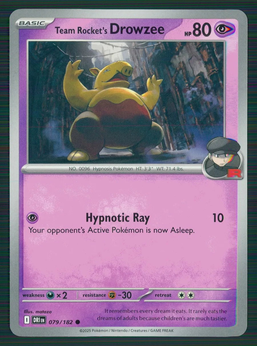 Team Rocket's Drowzee Destined Rivals #79