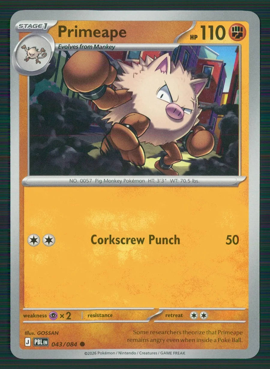 Primeape Pitch Black #43