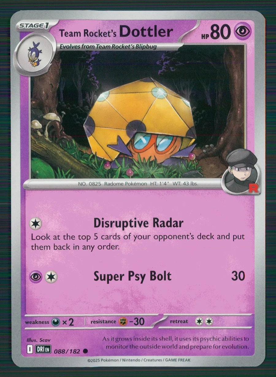 Team Rocket's Dottler Destined Rivals #88