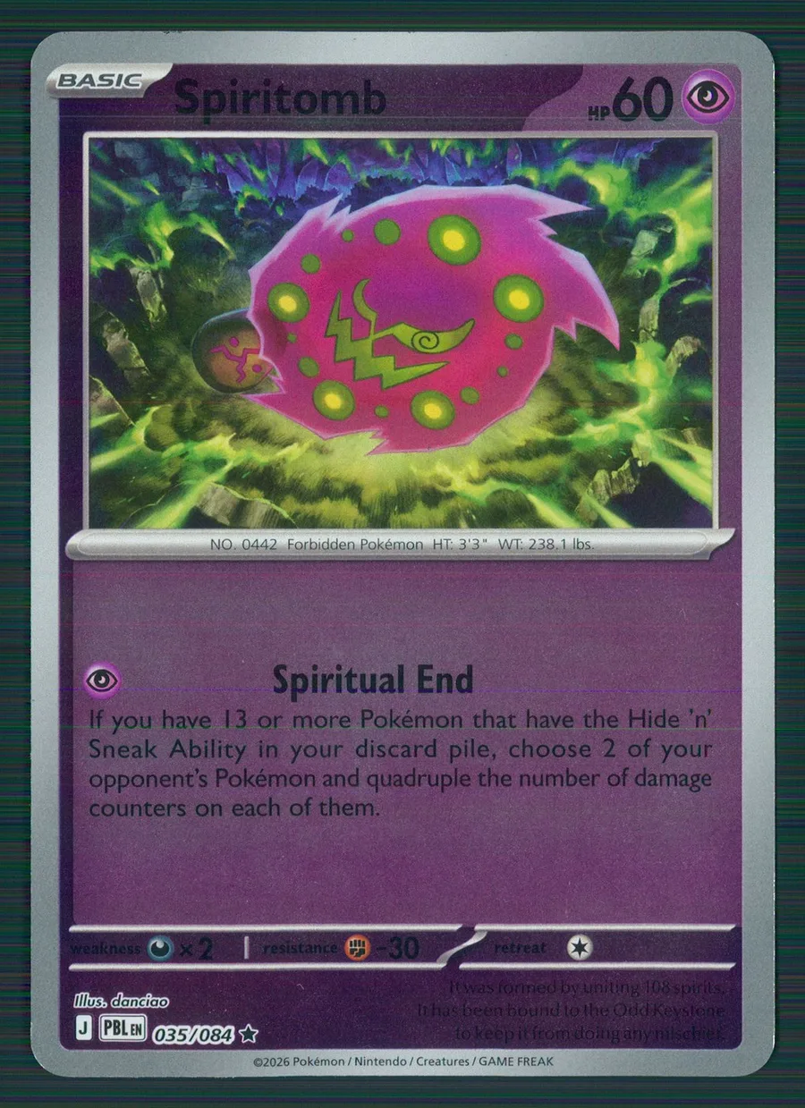 Spiritomb Pitch Black #35