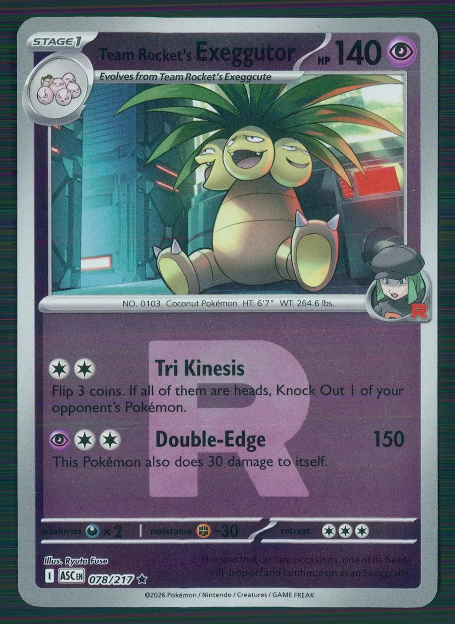 Team Rocket's Exeggutor Ascended Heroes #78