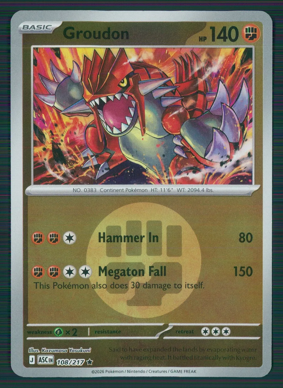 Groudon Ascended Heroes #108