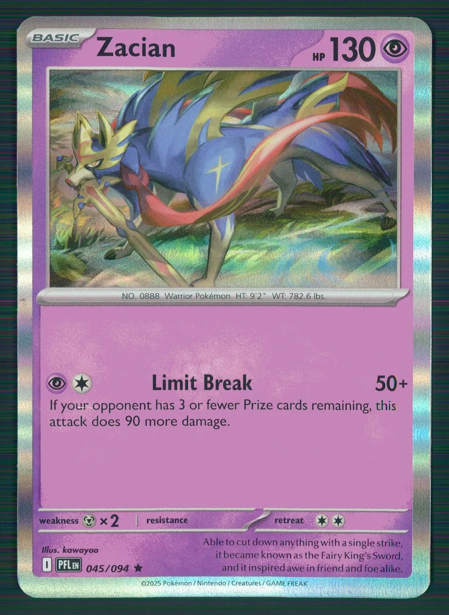 Zacian Phantasmal Flames #45