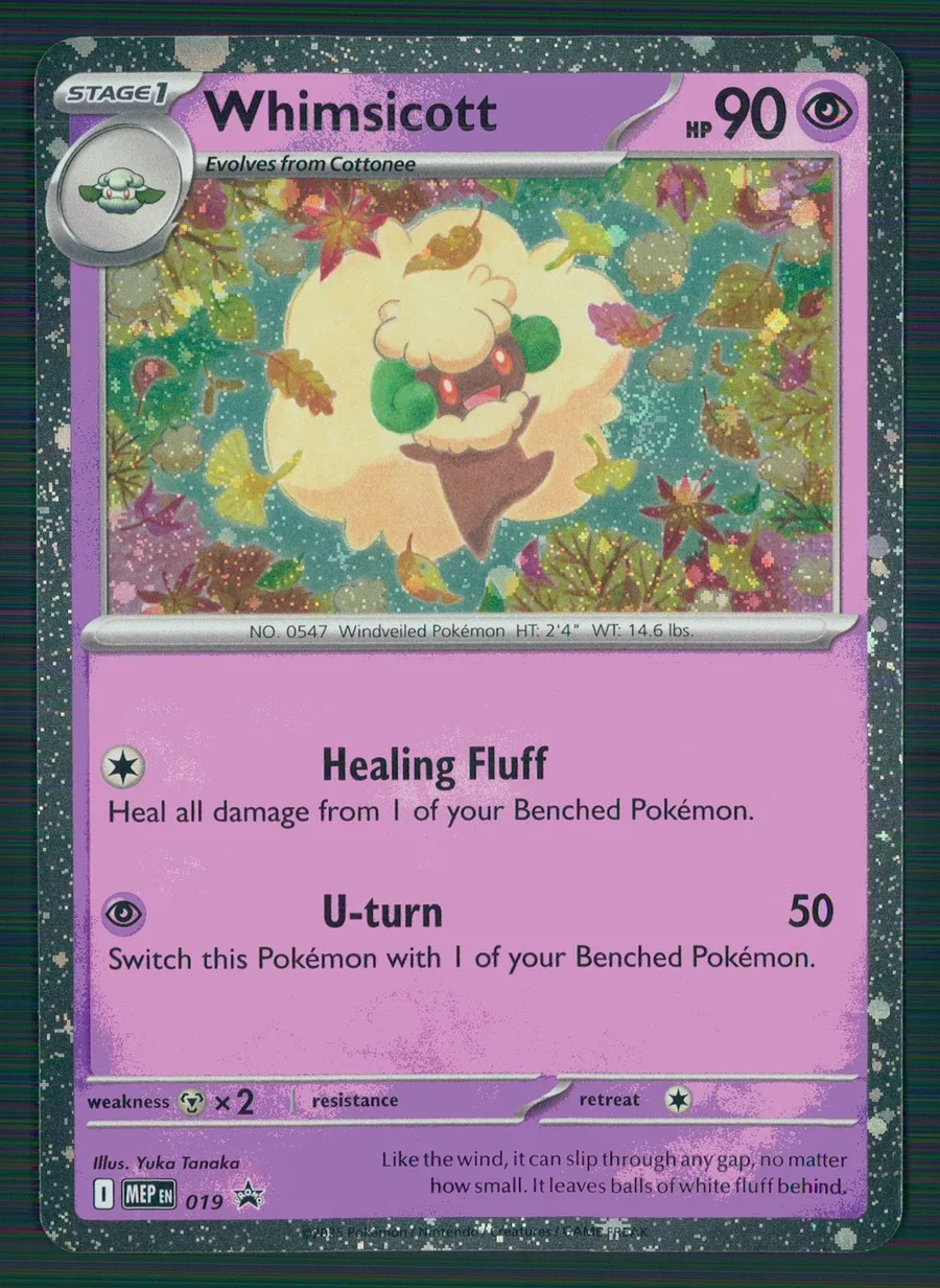Whimsicott Cosmos Holo ME: Mega Evolution Promo #019