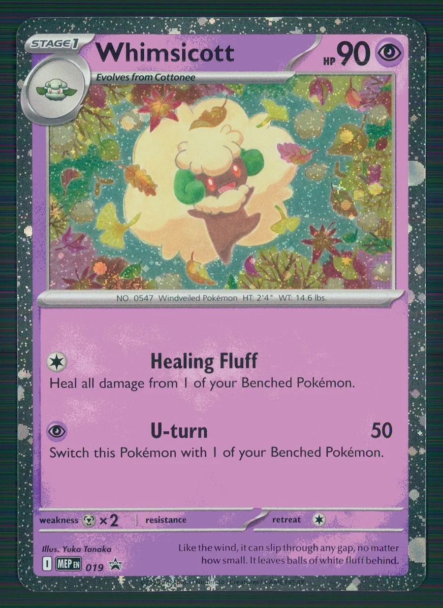 Whimsicott Cosmos Holo ME: Mega Evolution Promo #019