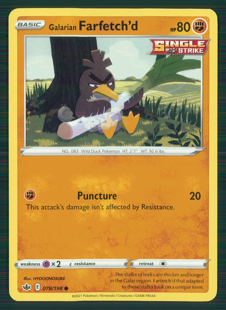 Galarian Farfetch'd Chilling Reign #78