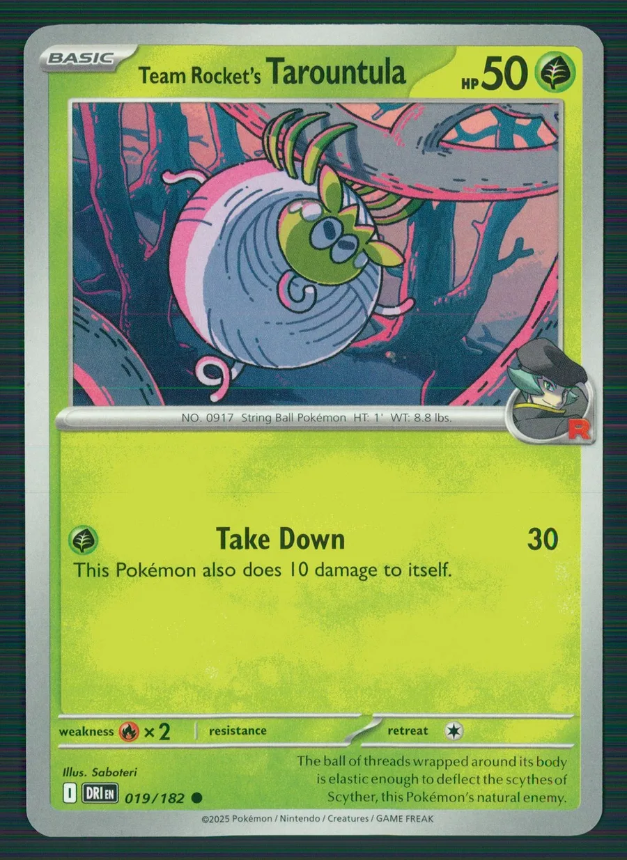 Team Rocket's Tarountula Destined Rivals #19