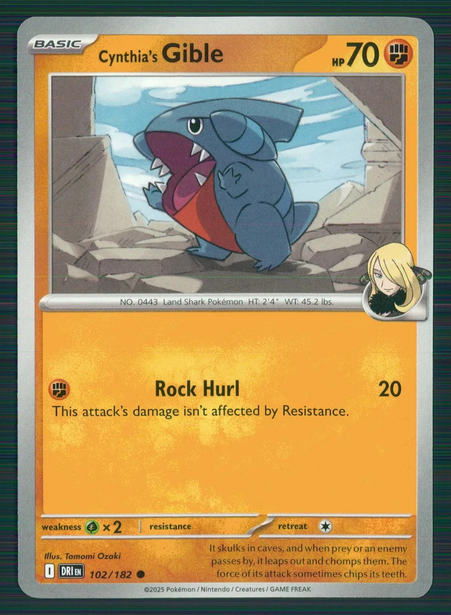 Cynthia's Gible Destined Rivals #102