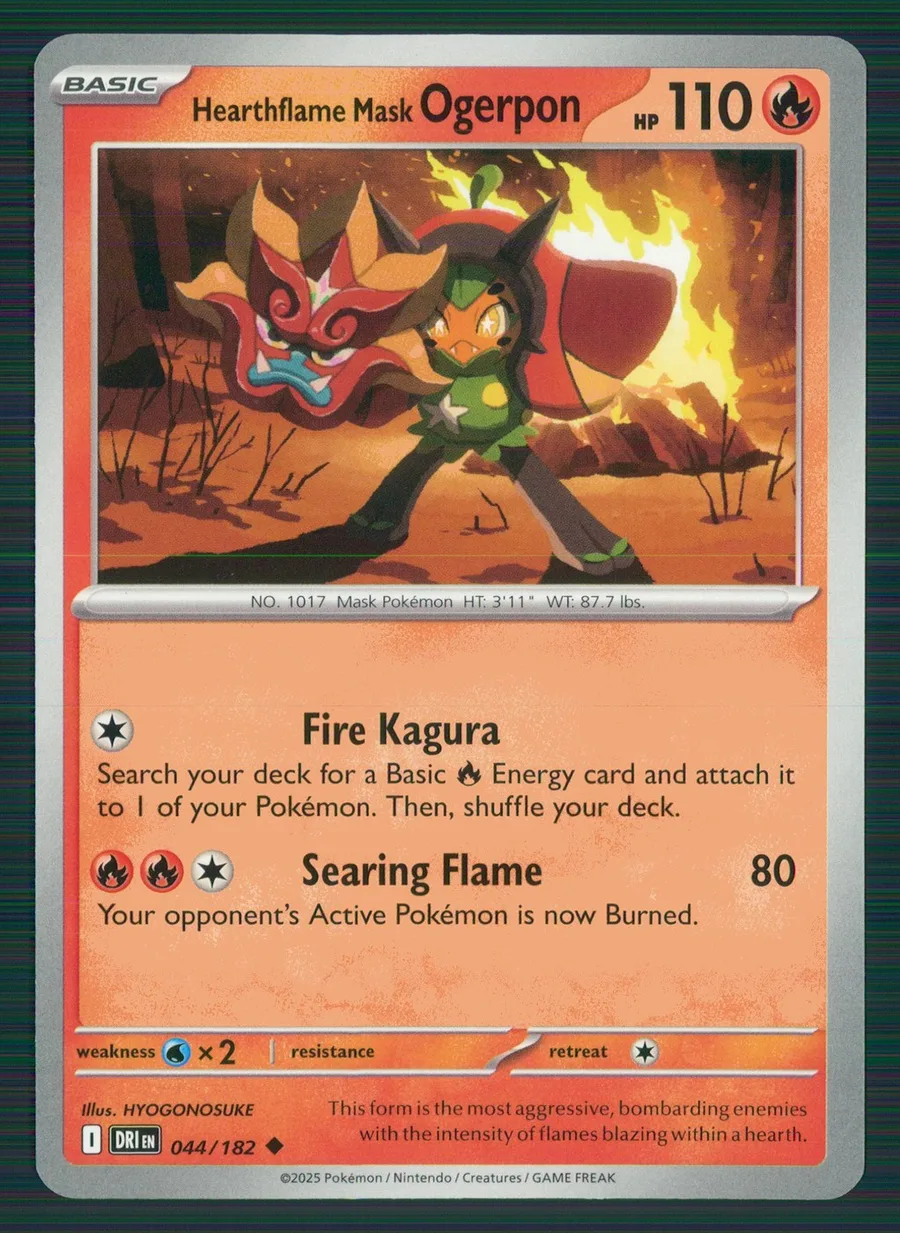 Hearthflame Mask Ogerpon Destined Rivals #44