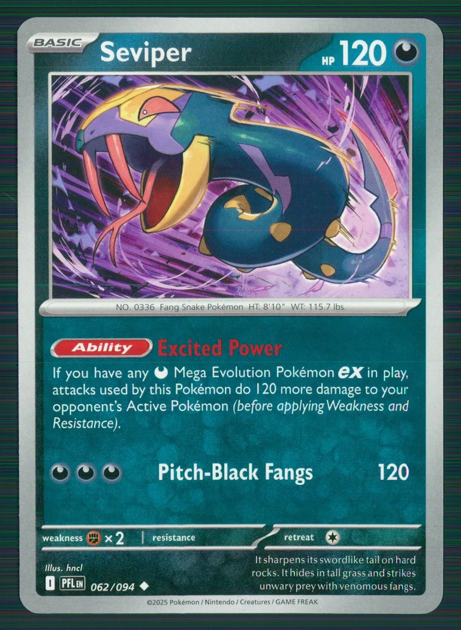 Seviper Phantasmal Flames #62