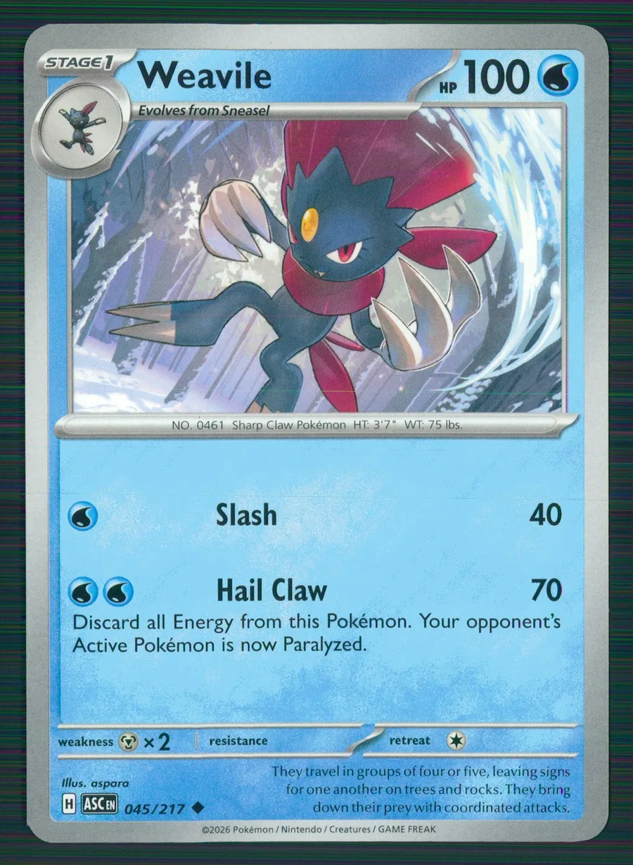 Weavile Ascended Heroes #45