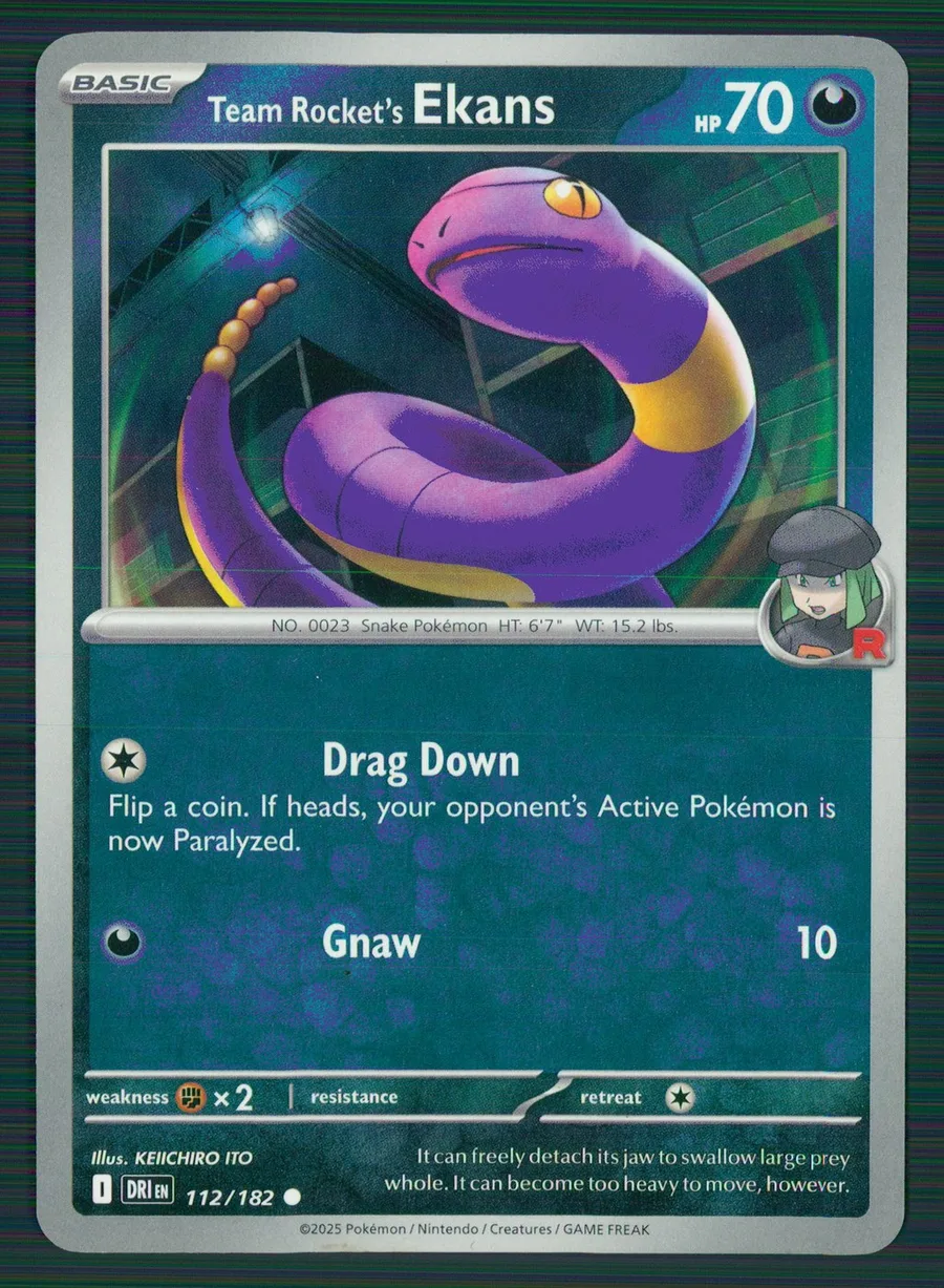 Team Rocket's Ekans Destined Rivals #112