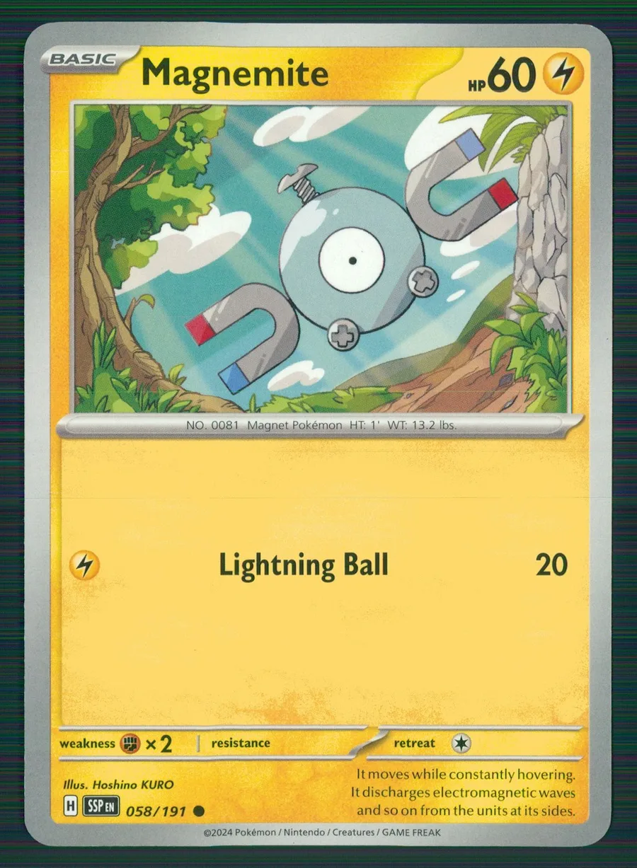 Magnemite Surging Sparks #58
