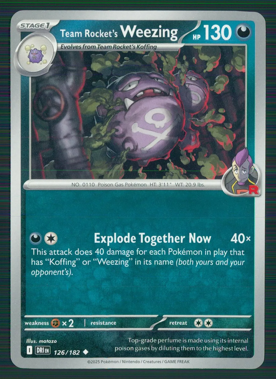 Team Rocket's Weezing Destined Rivals #126