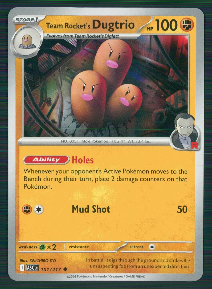 Team Rocket's Dugtrio Ascended Heroes #101