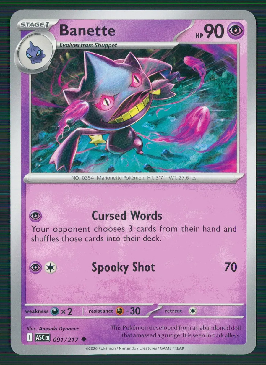 Banette Ascended Heroes #91