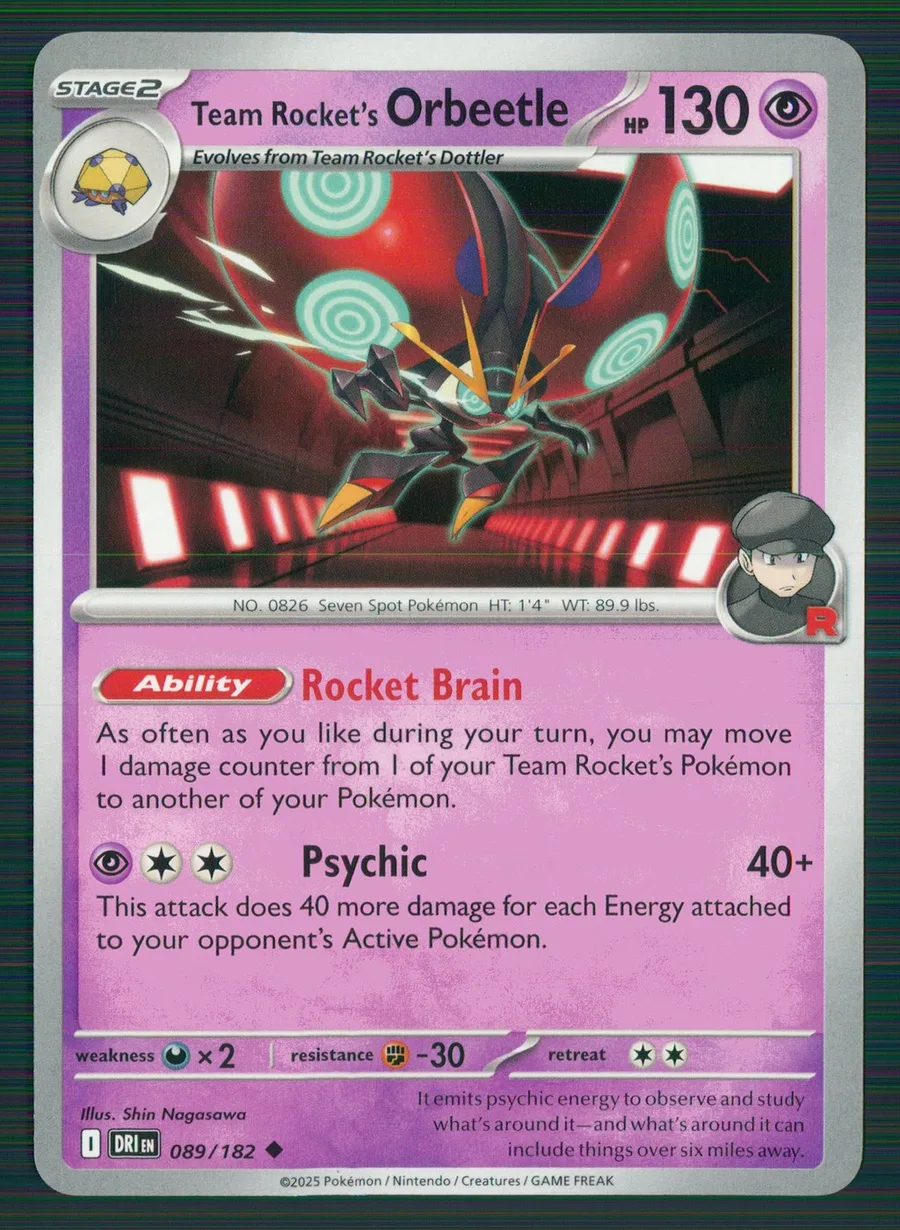 Team Rocket's Orbeetle Destined Rivals #89