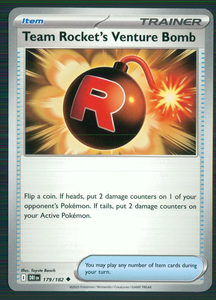 Team Rocket's Venture Bomb Destined Rivals #179