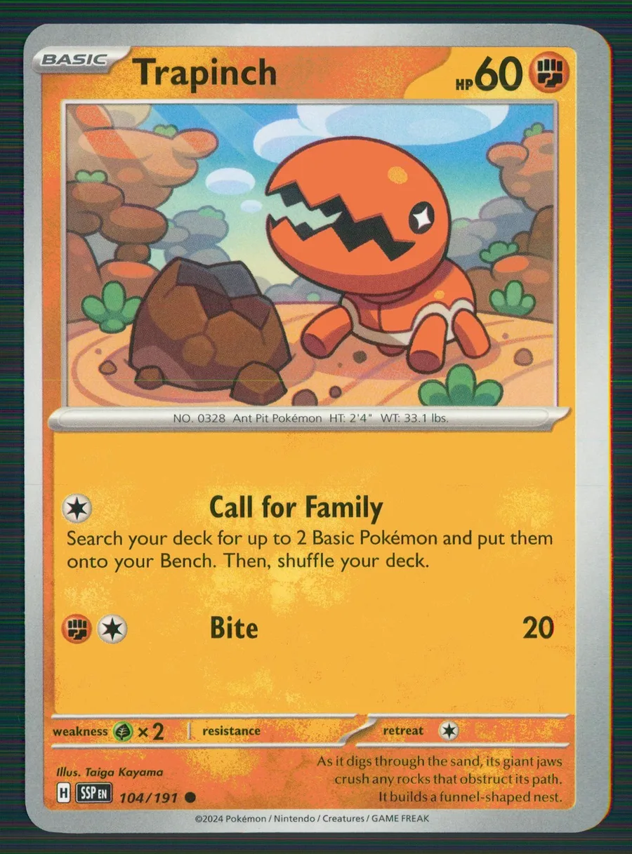 Trapinch Surging Sparks #104