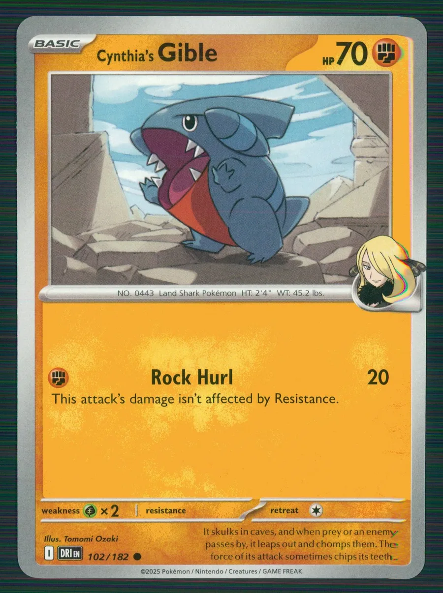 Cynthia's Gible Destined Rivals #102