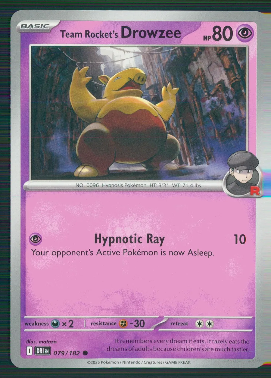 Team Rocket's Drowzee Destined Rivals #79
