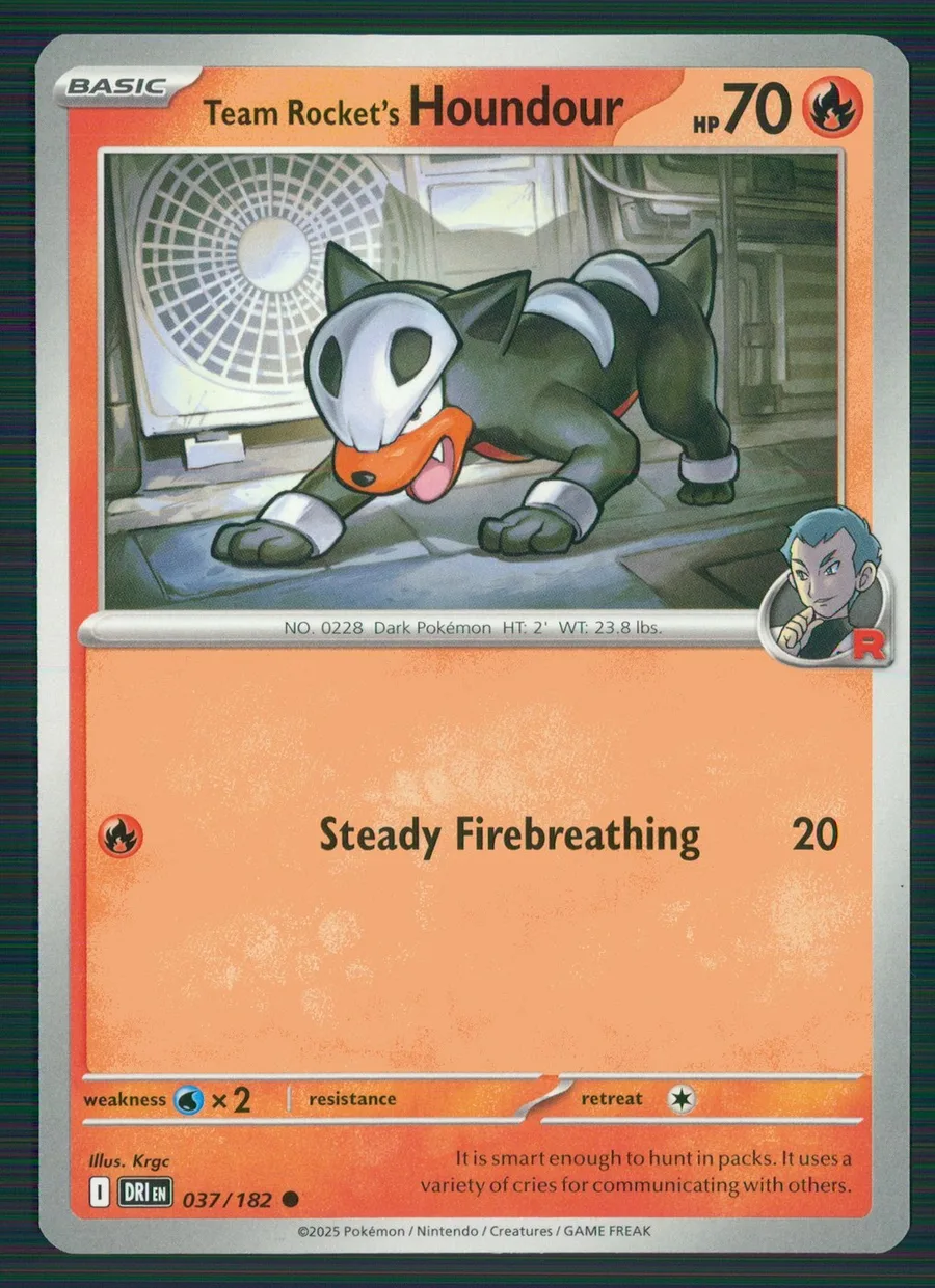 Team Rocket's Houndour Destined Rivals #37