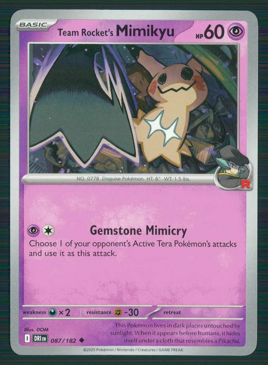 Team Rocket's Mimikyu Destined Rivals #87