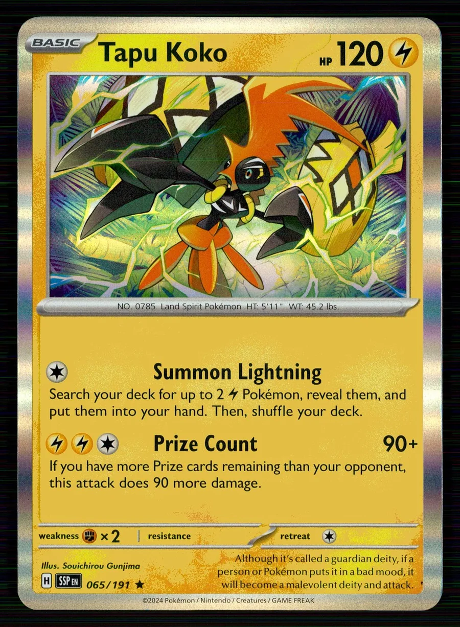 Tapu Koko Surging Sparks #65