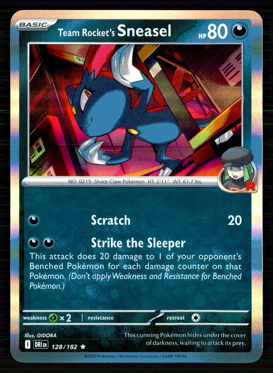 Team Rocket's Sneasel Destined Rivals #128
