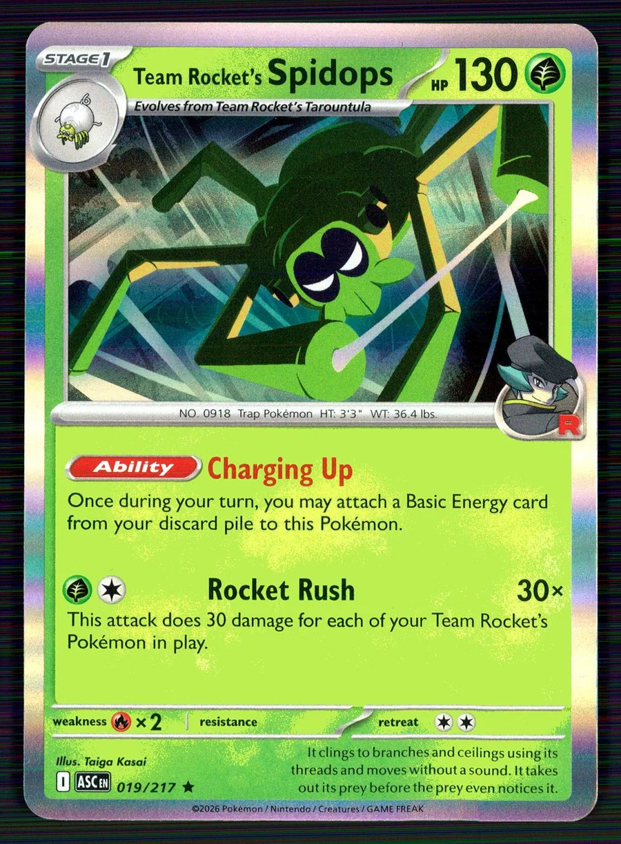 Team Rocket's Spidops Ascended Heroes #19